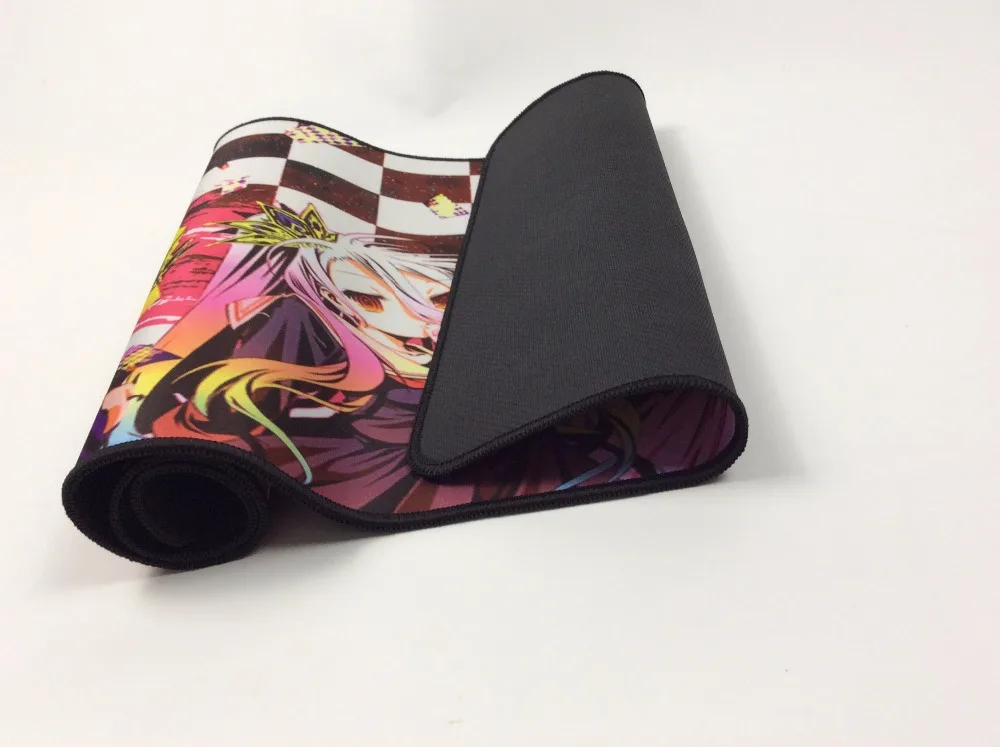 

Mairuige NO GAME NO LIFE Customized Support laptop Gaming Lockedge mouse pad Size for 30X60 30X80 40X90CM Computer Mouse Mat