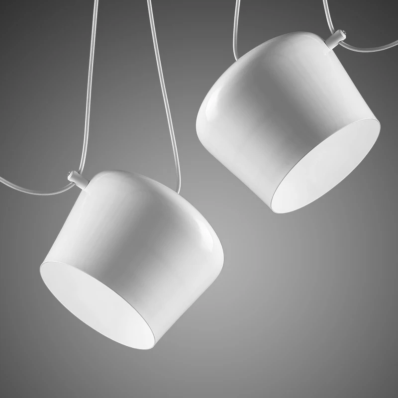 

1/2/3/4/heads small drum led pendant lamp Restaurant modern clothing store window pendant light creative led indoor lighting