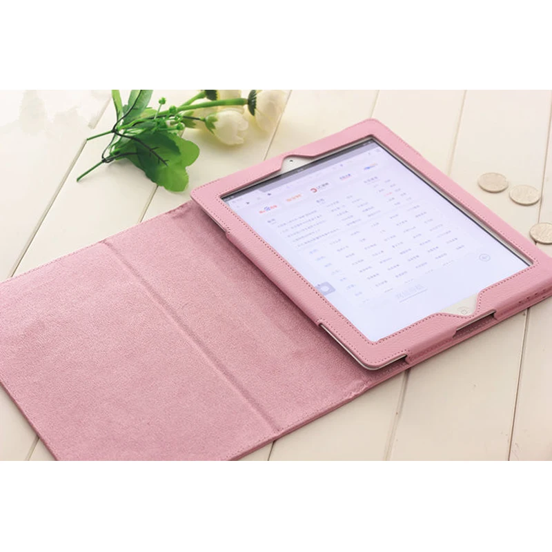 Чехол для iPad 2 3 4 GARUNK матовый личи кожаный Магнитный Флип смарт-чехол аксессуары