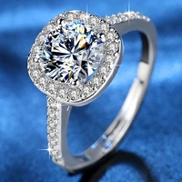 women rings square white gold zircon rings banquet wedding sending girlfriends rings for women design engraved engagement ring