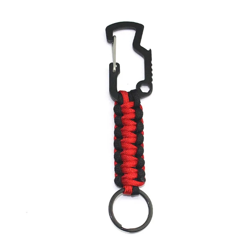 

2019 New 1pc Climb Keychain tactical outdoor survival tool umbrella rope carabiner hook parachute rope