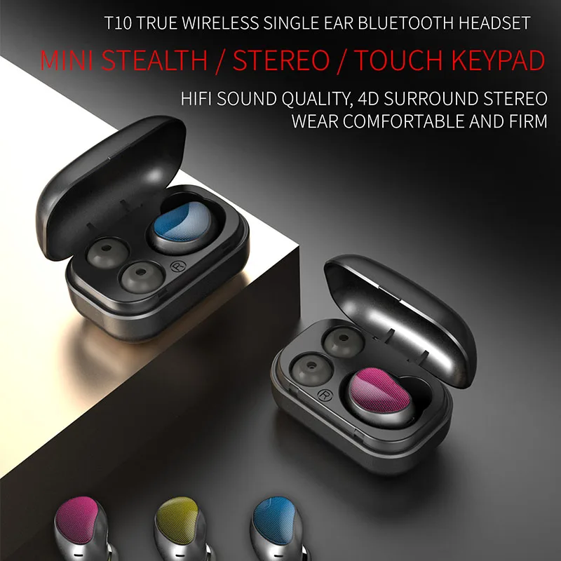 2018 Новый Bluetooth V4.2TWS наушники истинные беспроводные стерео Водонепроницаемая