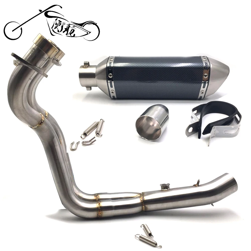 FOR Yamaha MT07 MT 07 MT-07 FZ-07 2014-2016 XSR700 2016-2017 Exhaust Full system with Akrapovic yoshimura exhaust | Автомобили и