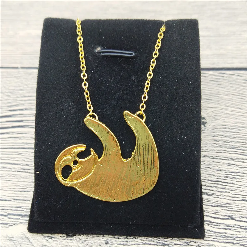 

New Sloth Necklace Trendy Style Sloth Pendant Necklace Women Fashion Pet Sloth Jewellery