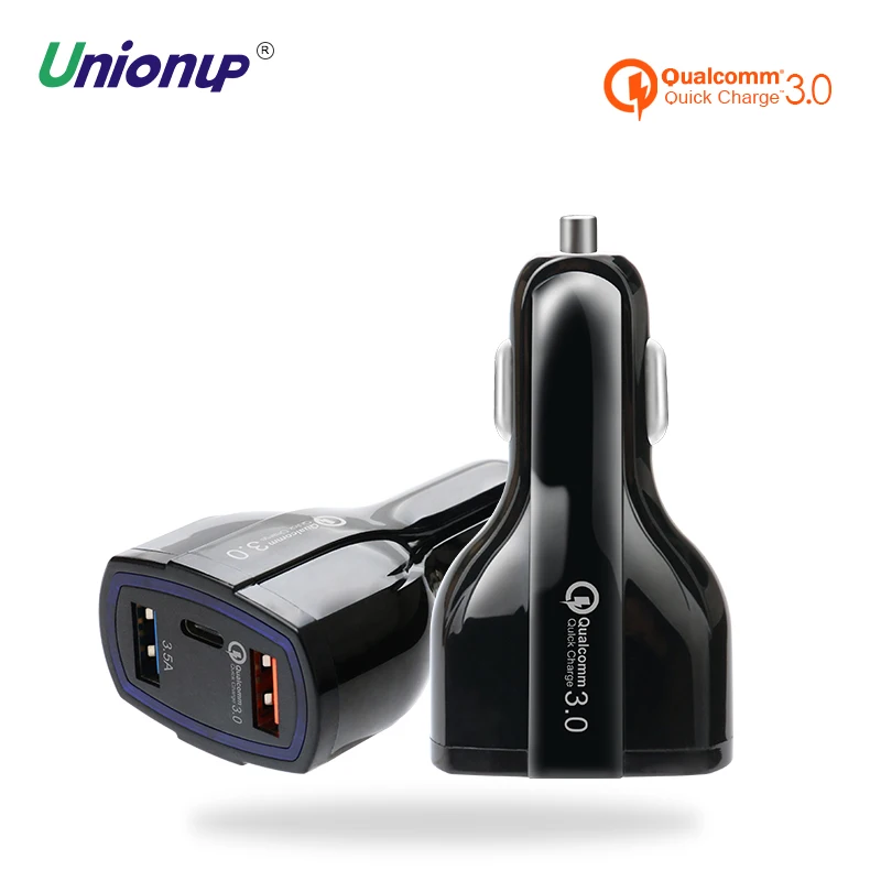 Unionup 35 Вт usb c автомобильный телефон Зарядное устройство Quick QC3.0 Универсальный Usb