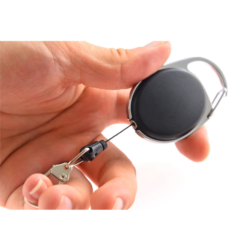 2pcs Outdoor EDC Telescopic Spring Type Key Ring for Keys | Спорт и развлечения
