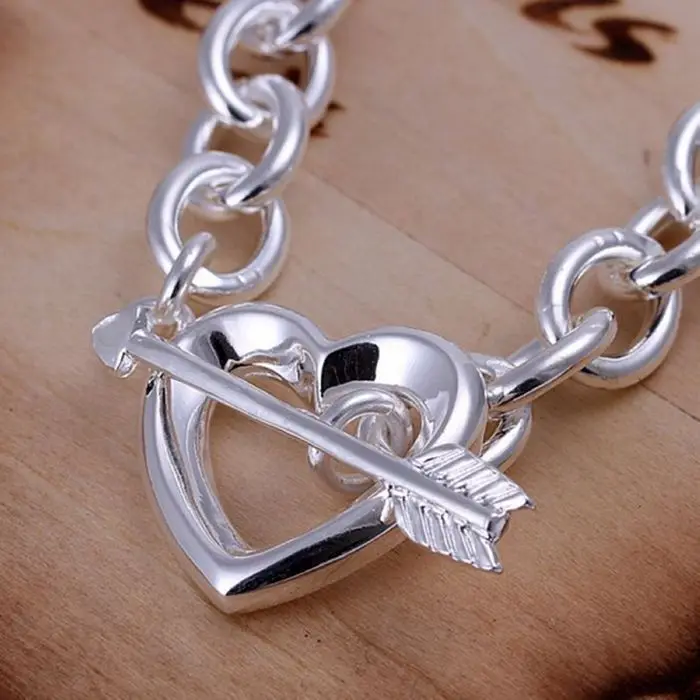 Браслет с серебряным покрытием H034 модные ювелирные украшения браслет со