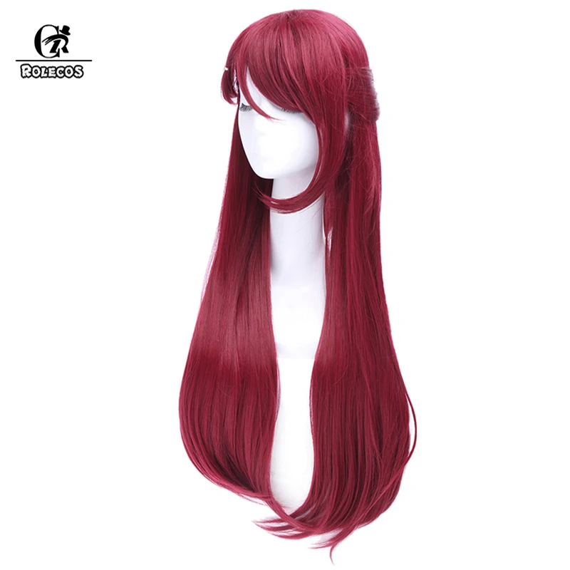 ROLECOS LoveLive Sunshine Косплей Sakurauchi Riko головной убор длинные прямые темно-красные