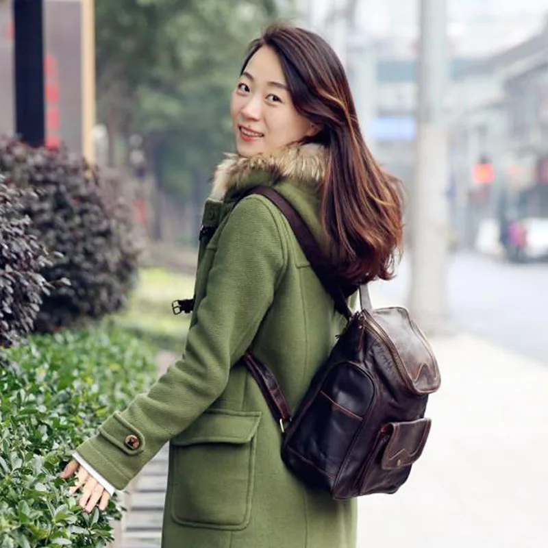 AETOO Женская оригинальная ручная работа первый слой кожаной сумки через плечо