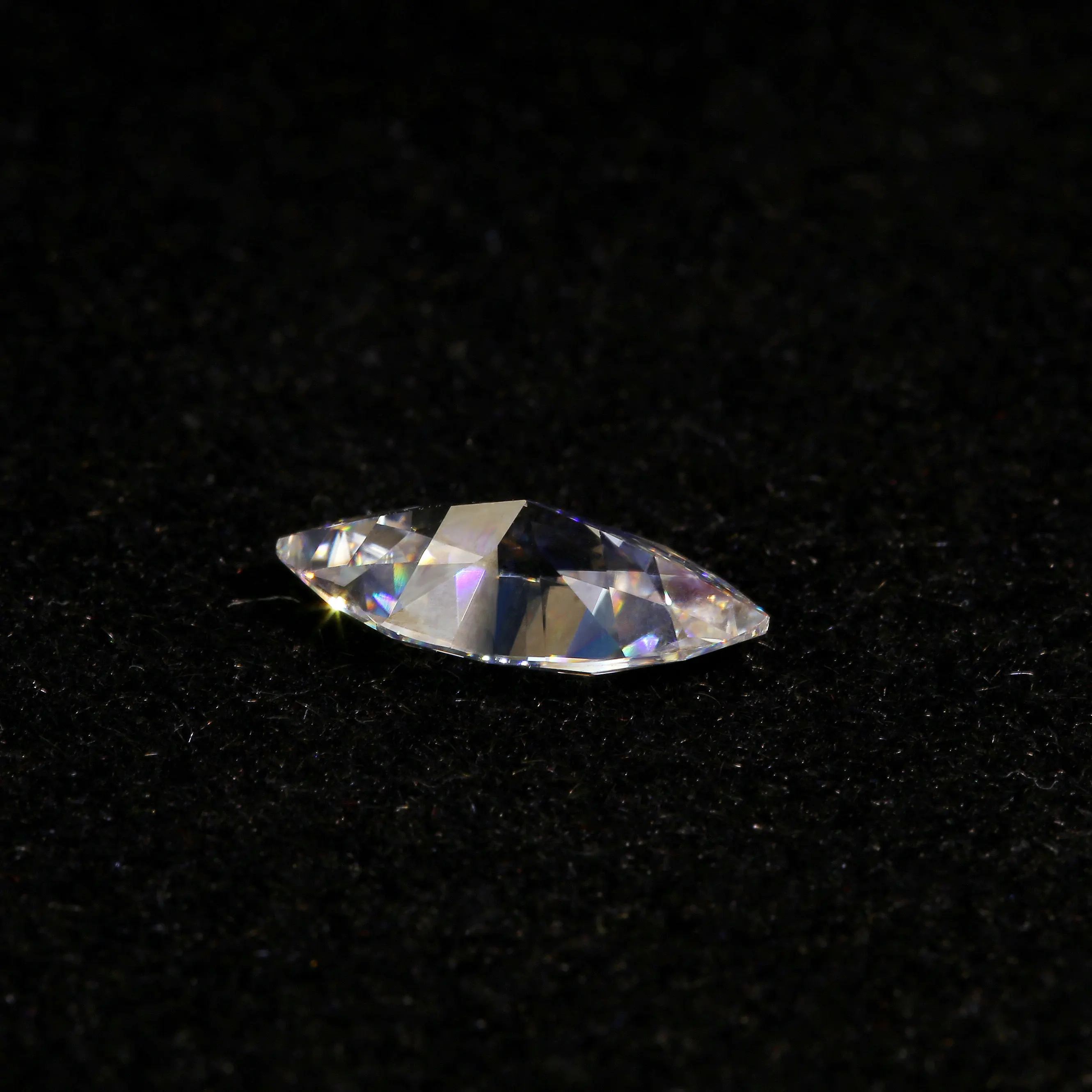 Свободный Камень 1ct карат 5х10 мм Маркиза Cut EF цвет похож на Charles Colvard Moissanite отличное
