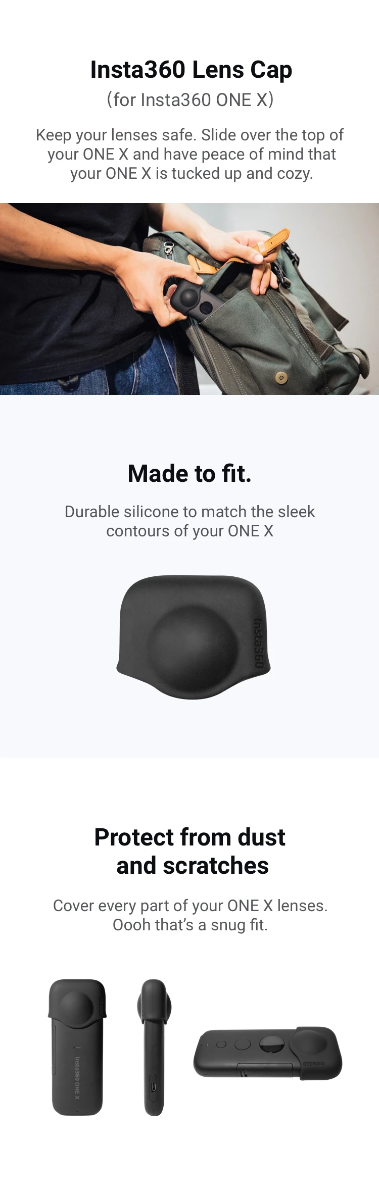 Крышка объектива/аксессуар для Insta360 ONE X