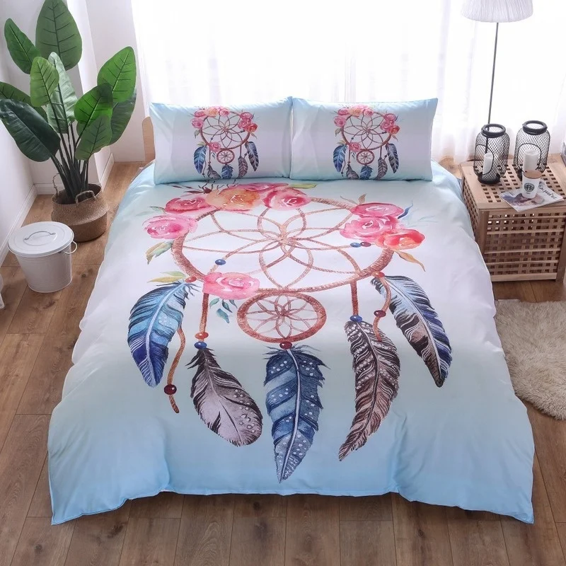 Fashion Dreamcatcher Pattern Comforter Bedding Sets Duvet Cover with Pillowcase Wind Chimes Twin Queen King Home Textile | Дом и сад