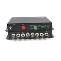 8ch video fiber optical media converters multi mode mm fiber optic 2km transmitter receiver for security system cctv