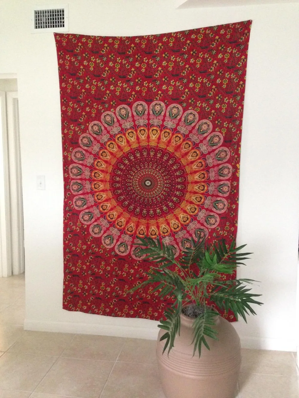 Индийский гобелен с мандалой 7 видов настенный декор для дома в стиле бохо хиппи