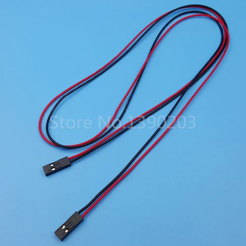 Соединитель перемычки Dupont 26AWG для 3D принтера 2 контакта 54 мм 70 см 50 шт.|2.54mm female