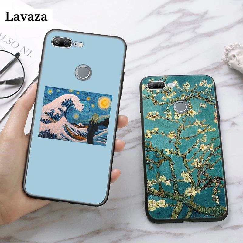 Силиконовый чехол с рисунком Ван Гога для huawei P8 Lite P9 Mimi P10 P20 Pro P Smart Z P30