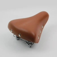 q320 free shipping cycling retro dead flying bicycle seat cushion spring seat commuter car pu material brown bicycle saddle