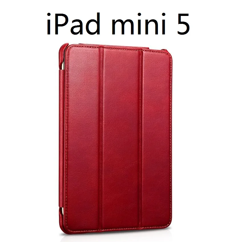 iPad mini 5 ICarer для iPad Pro 11 дюймов Винтаж серия натуральная кожа чехол для iPad Pro 12,9 дюйма Смарт Настоящее кожаный чехол - Цвет: iPad mini 5