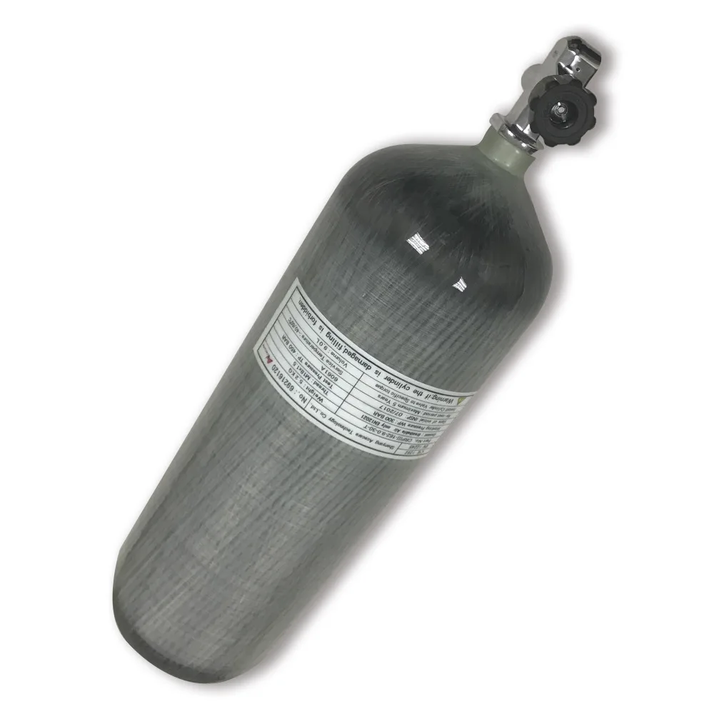 AC30951 Scuba for Pcp Cylinder Diving Tank 9L CE Carbon Fiber Tank 4500psi Oxygen Cylinder with Diving Valve Buy China Direct