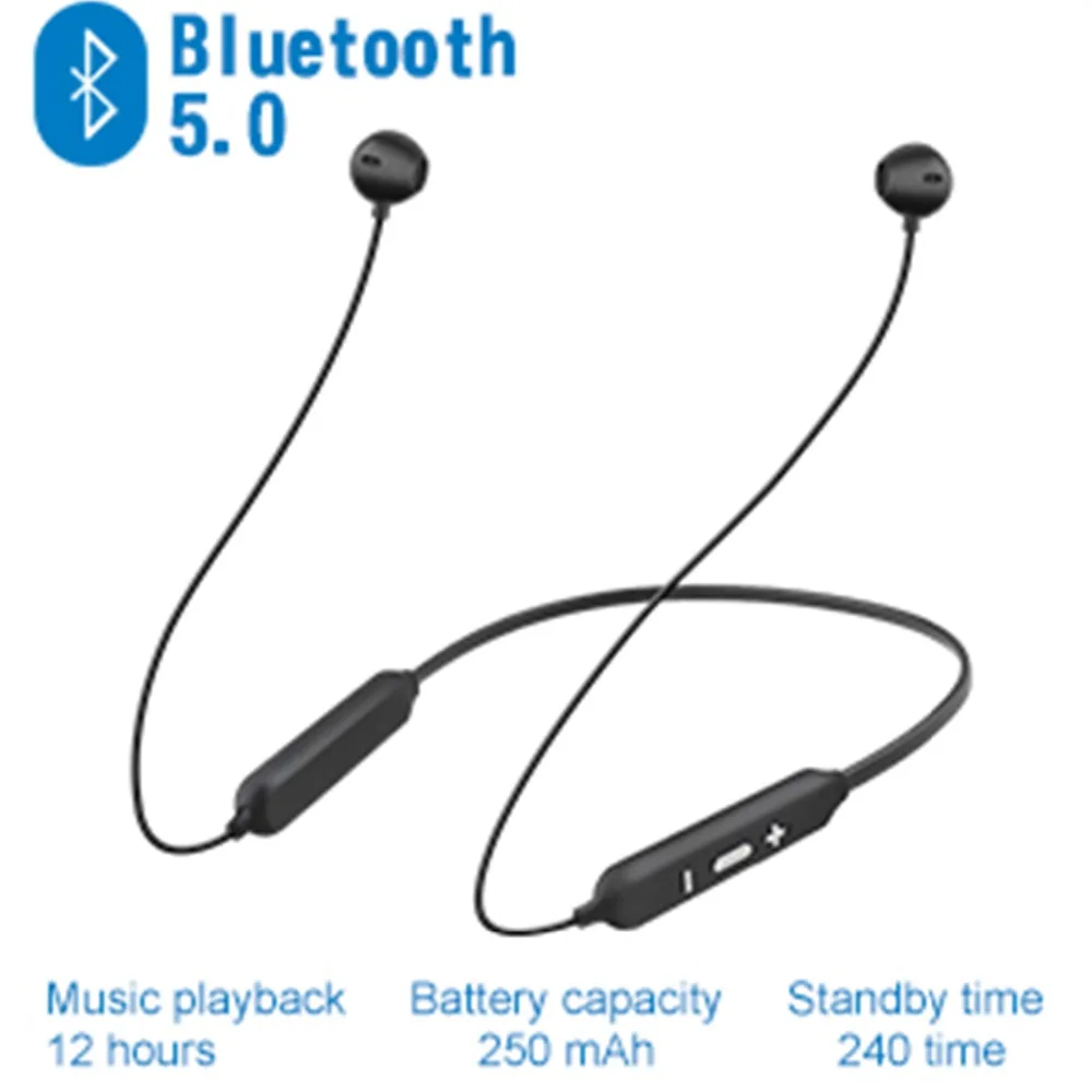 Магнитные мягкие беспроводные наушники SOONHUA с крючком Bluetooth 5 0 шумоподавляющие