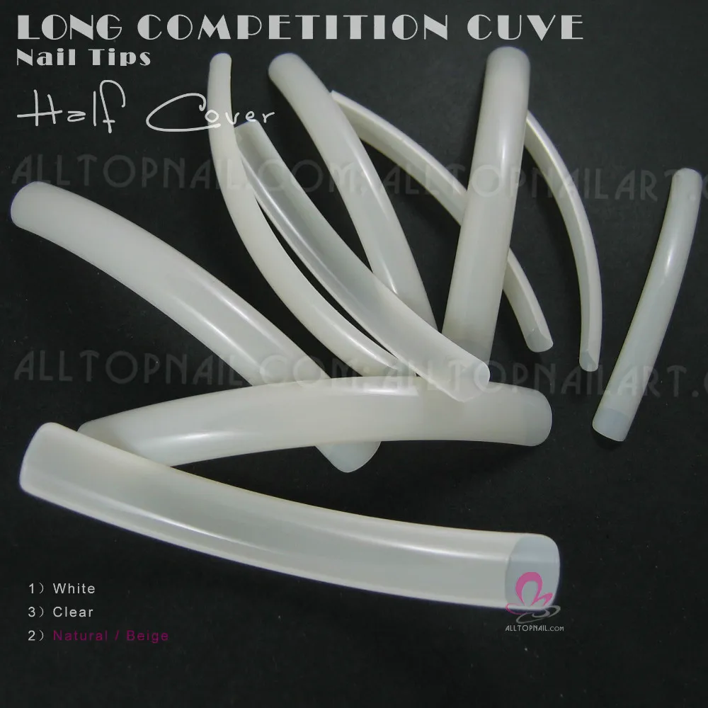 Накладные ногти длинные натуральные конкурсные 20 упаковок профессиональные