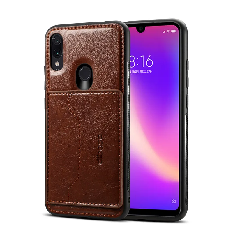 Магнитный автомобильный держатель кожаный чехол для Xiaomi Redmi Note 8 Pro 7 телефона mi 9 SE