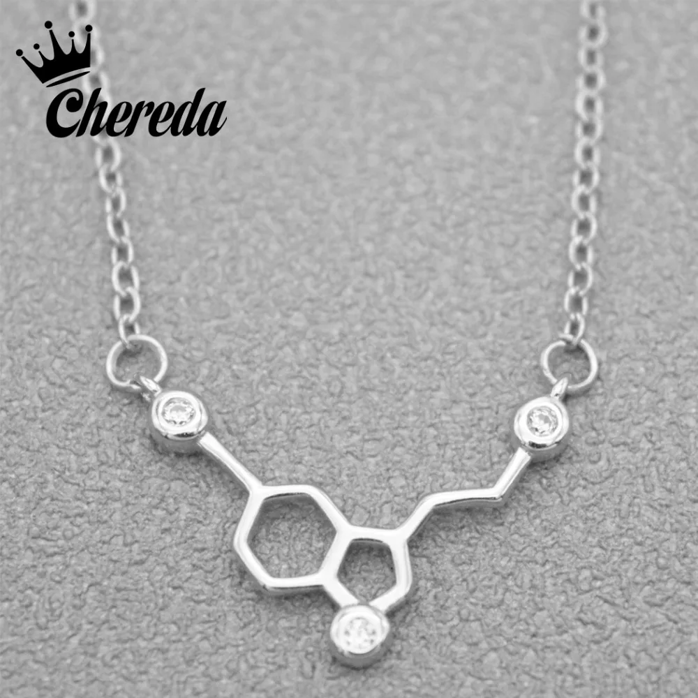 Chereda модное ожерелье элемент молекула кулон сестра девушка подарок химический 2018