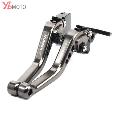 Titanium Аксессуары для мотоциклов Алюминий Короткие сцепные рычаги kawasaki VULCAN S 650 VN650 EN650 VulcanS - Цвет: Titanium