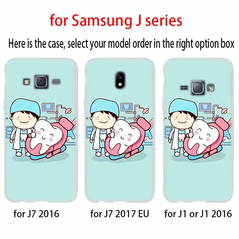 Чехол для Samsung Galaxy J6 J8 J3 J5 J7 J4 Plus 2018 2016 2017 EU Prime Pro рисунок стоматологических