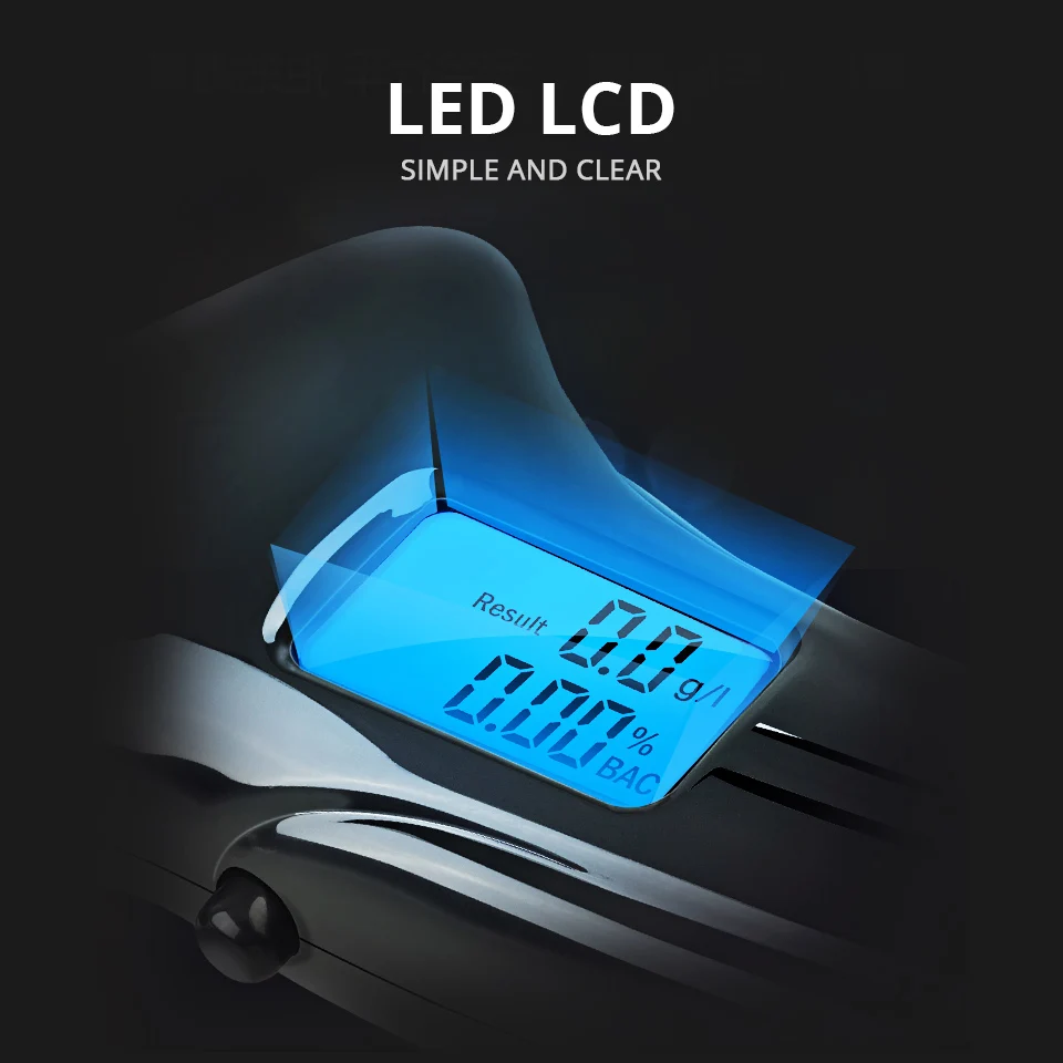 Partol портативный цифровой ЖК-тестер спирта для дыхания Профессиональный