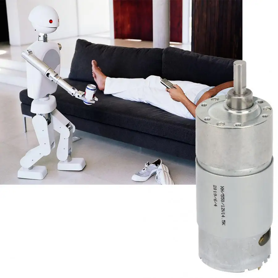 12V мотор редуктор постоянного тока для снижения скорости двигателя Большой