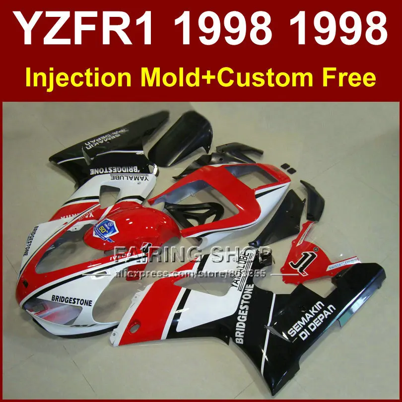 Комплект обтекателей 7T6K для YAMAHA YZF R1 YZF1000 98 99 по низкой цене комплект на заказ 1998 1999