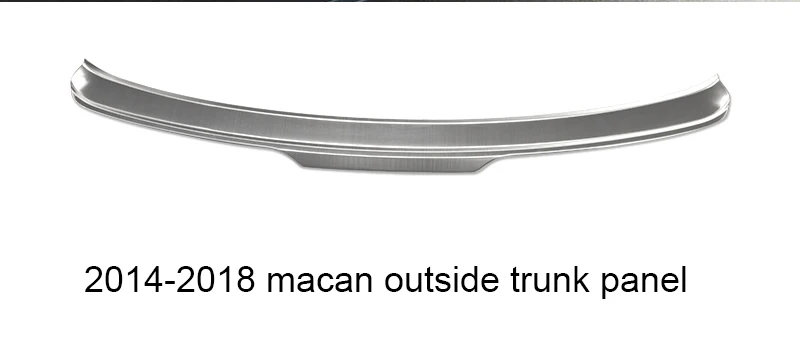 2014-2018 macan 1 Lsrtw2017 нержавеющая сталь багажник автомобиля Защитная панель для porsche macan Boxter cayenne - Название цвета: 2014-2018 macan 1