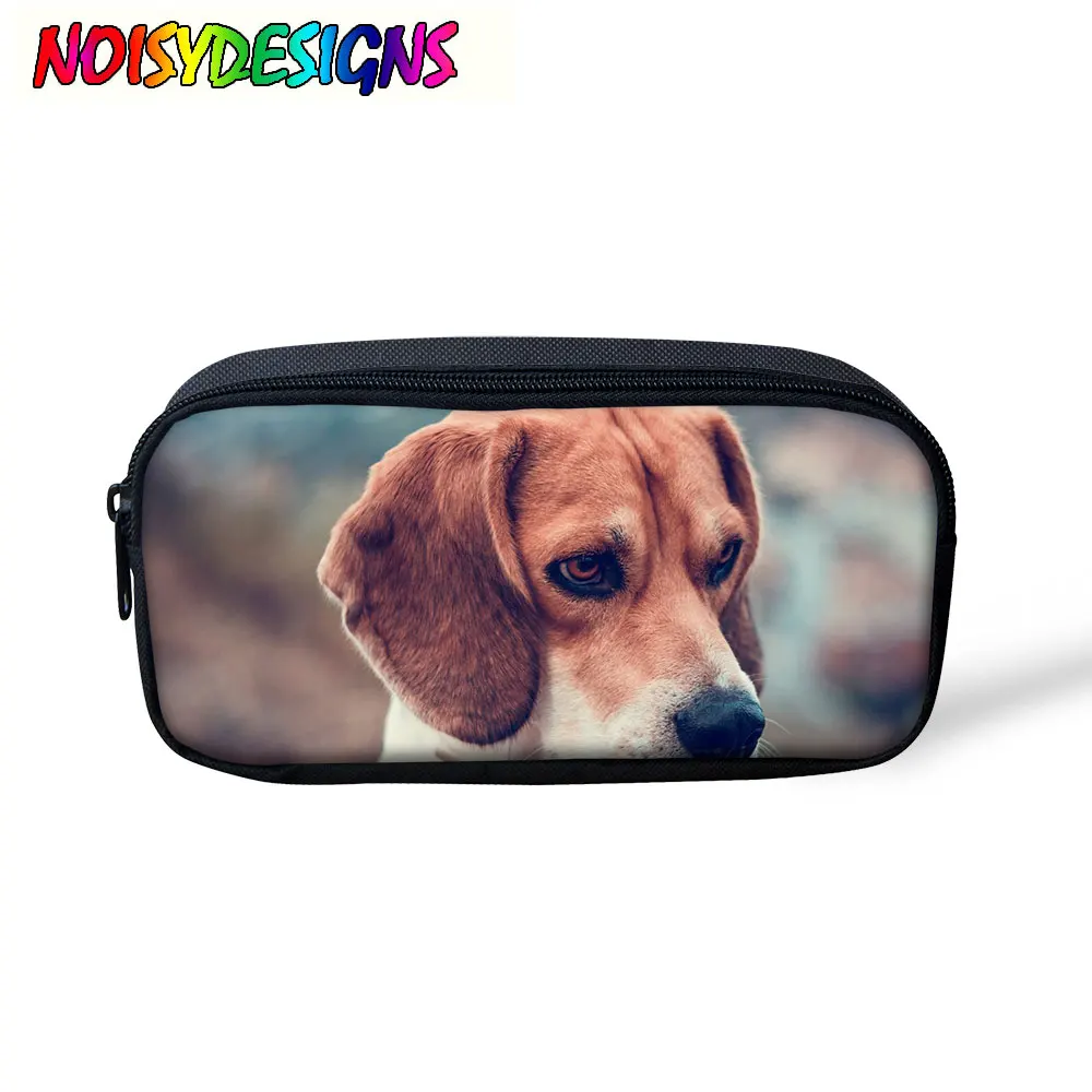 Beagle пенал для карандашей детей девочек женщин косметичка с рисунком собаки