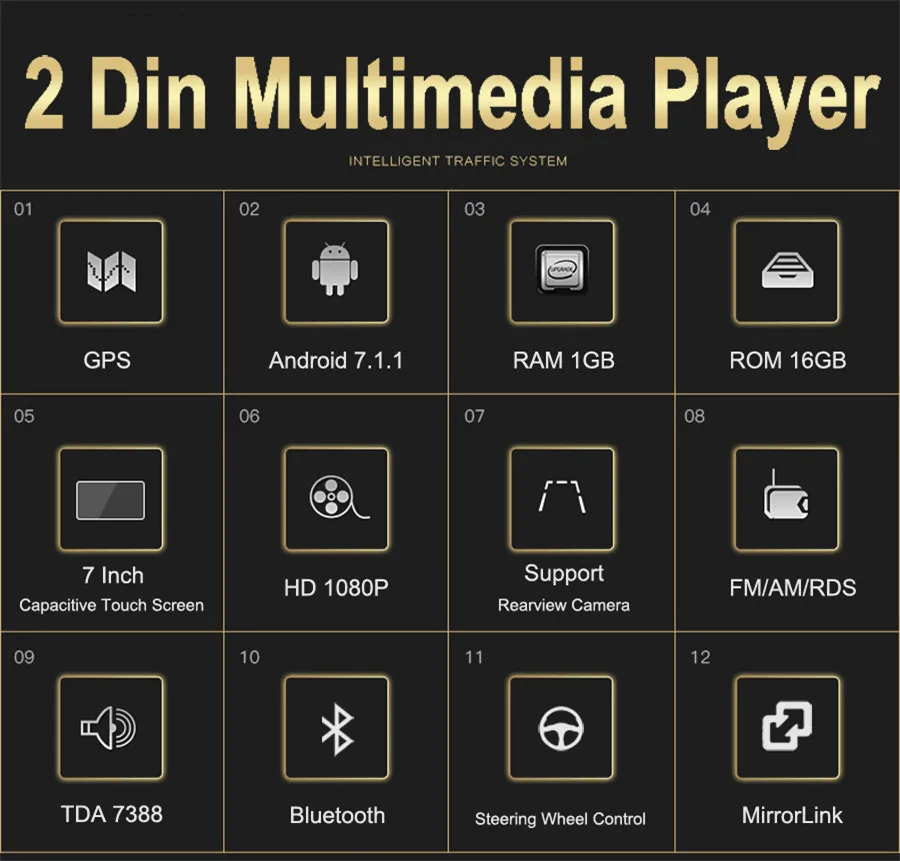 2019 Новый 2din android автомобильный Радио Авто bluetooth двойной din мультимедиа