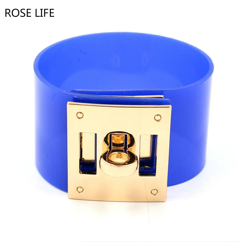 Женский браслет в стиле ретро ROSE LFE разноцветный прозрачный из ПВХ карамельных