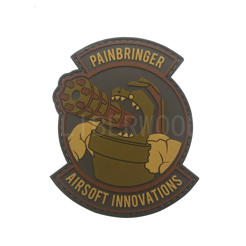 5 Airsoft инновации военный ПВХ патч Резиновые Значки пистолет коллектор патч тактические наклейки для одежды обратно с крюком 7*9 см - Цвет: 5