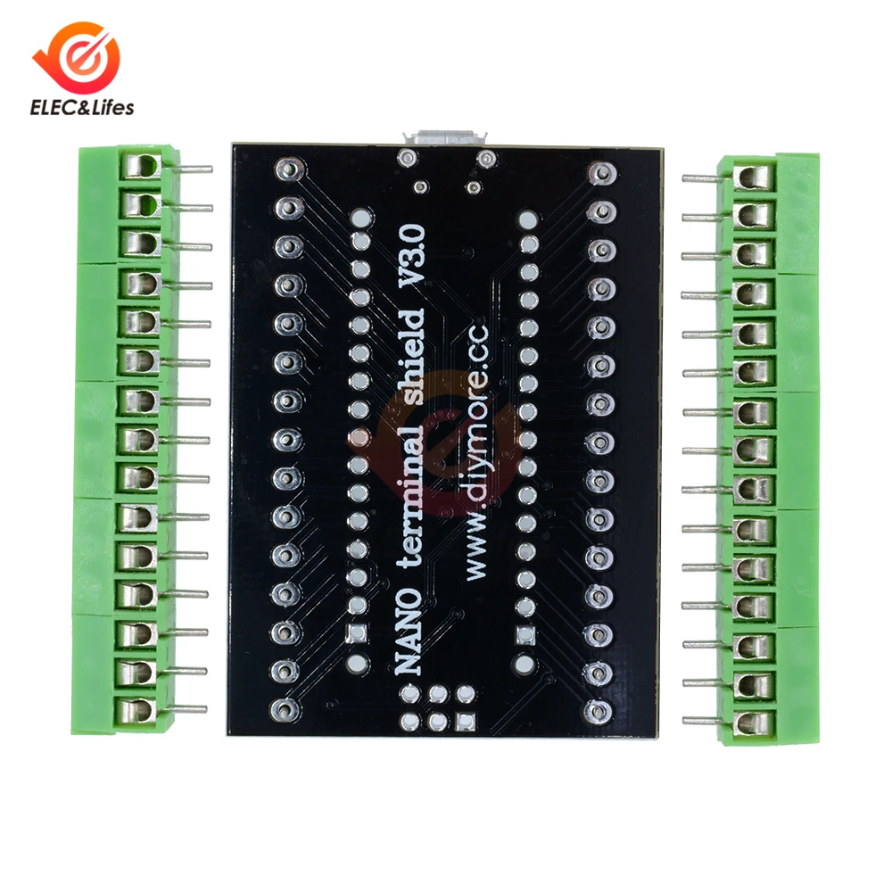 Контроллер CH340 NANO V3.0 ATMEGA328P CH340G nano 3 0 V3 2 в 1 микро USB терминал экран адаптер плата