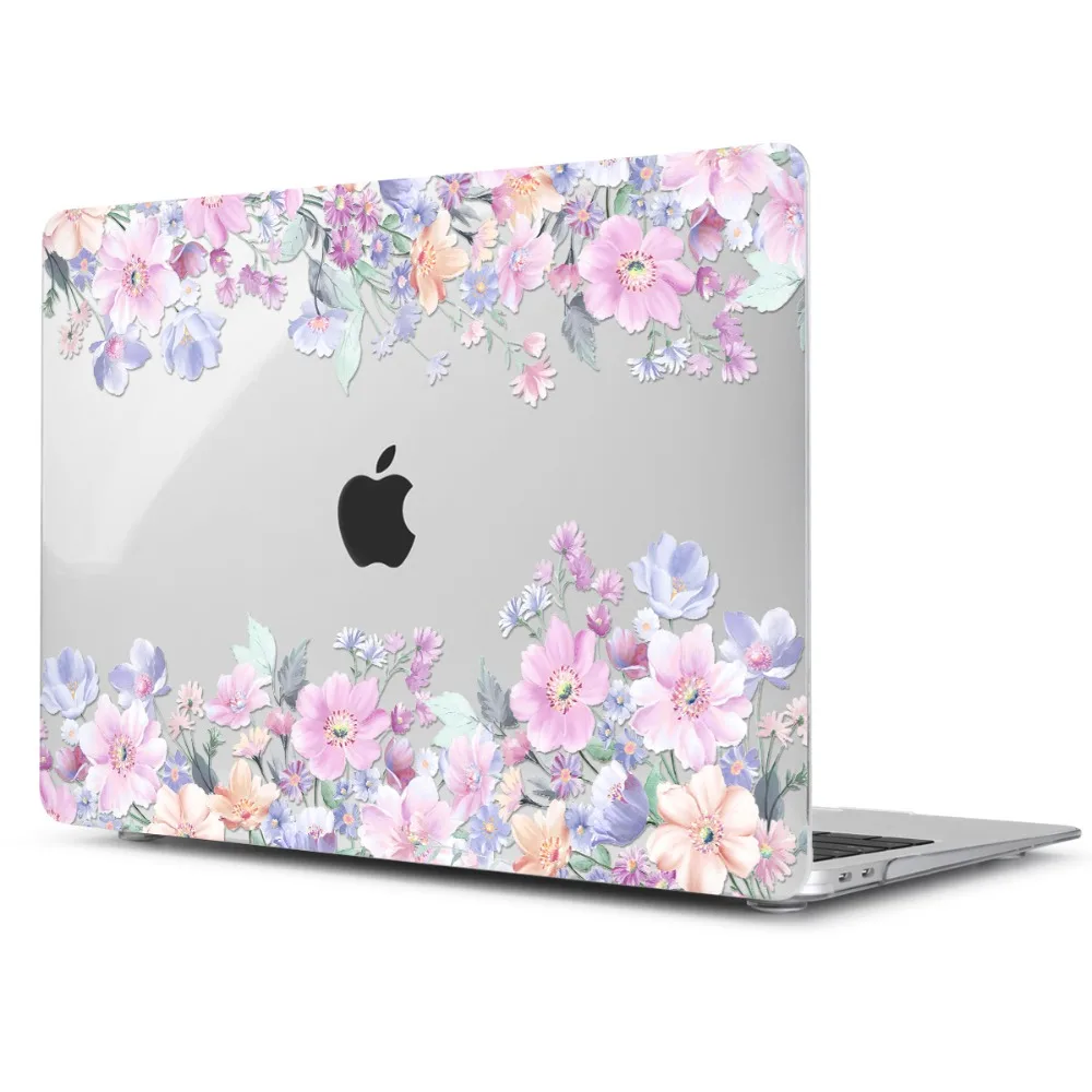 Чехол с кристаллами для 2018 Macbook Air 13 &quotA1932 милый цветочный пластиковый жесткий