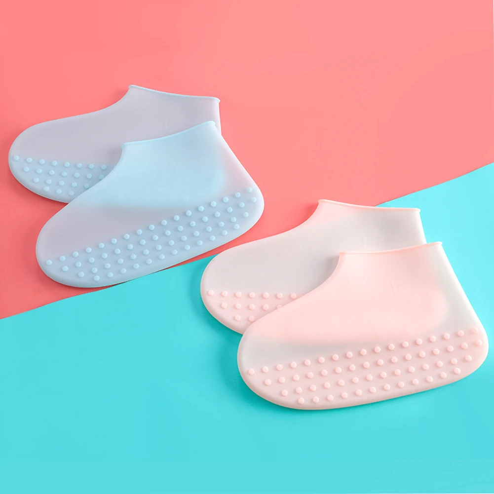 1 пара туфли для многократного применения водонепроницаемые силиконовые