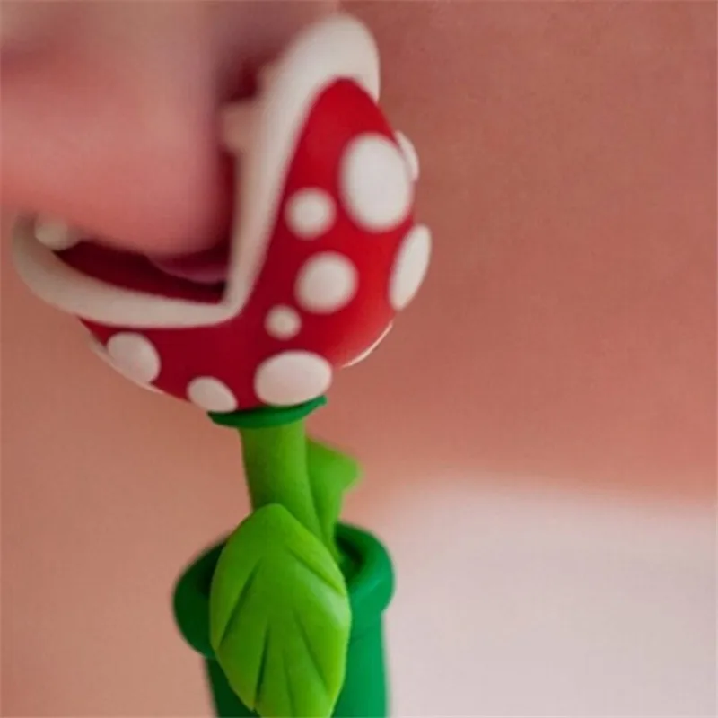 Креативные милые ручной работы из полимерной глины Супер Марио Piranha завод труп