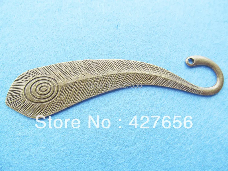 3 шт. античный серебряный тон/античная бронза с отпечатком пальца Kanzashi/Закладка