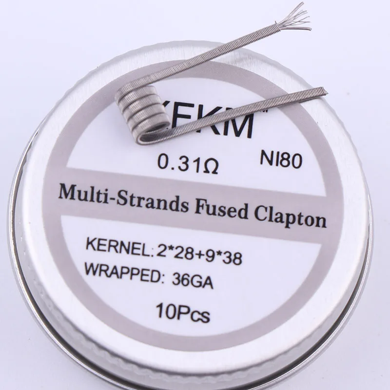 11xin 031 XFKM NI80 нихромовая Высококачественная готовая катушка для электронной сигареты RDA RTA RBA RDTA атомайзер нагревательный провод - Цвет: 11xin 031