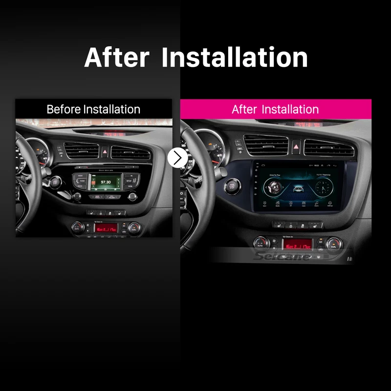 Seicane 2din Android 9.1Car мультимедийный плеер 9 &quotWIFI Bluetooth GPS навигация для 2012 2013 2014 Kia Ceed LHD