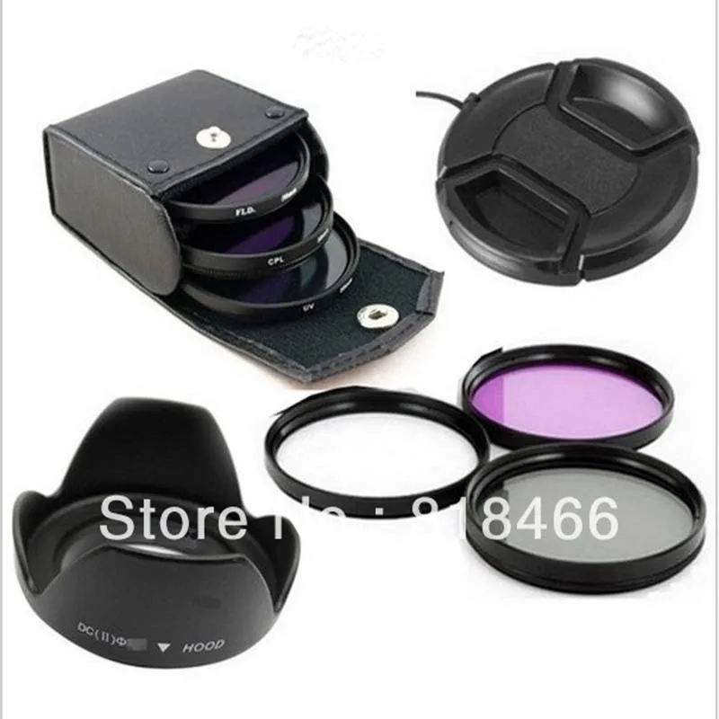 Комплект фильтров для объектива UV CPL FLD крышка 49/52/55/58/62/67/72/77 мм камер canon nikon pentax sony