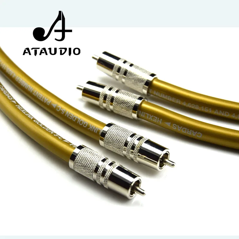 ATAUDIO одна пара Hifi Cardas RCA кабель Pure OCC HIFI для соединения|Кабели VGA| |