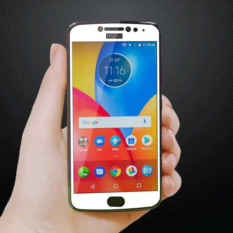 3D закаленное стекло для Motorola Moto E4 Plus полное покрытие экрана Взрывозащищенная