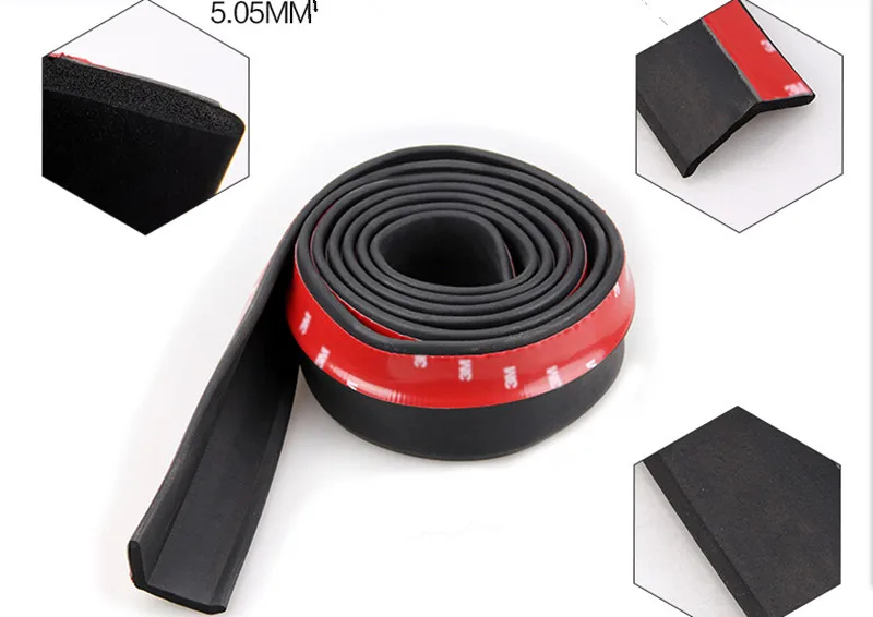 

HOT 2.5m Car Protector Bumper Lip Splitter Car Sticker for Jeep wrangler jk cherokee compass renegade jacket patrio accessories