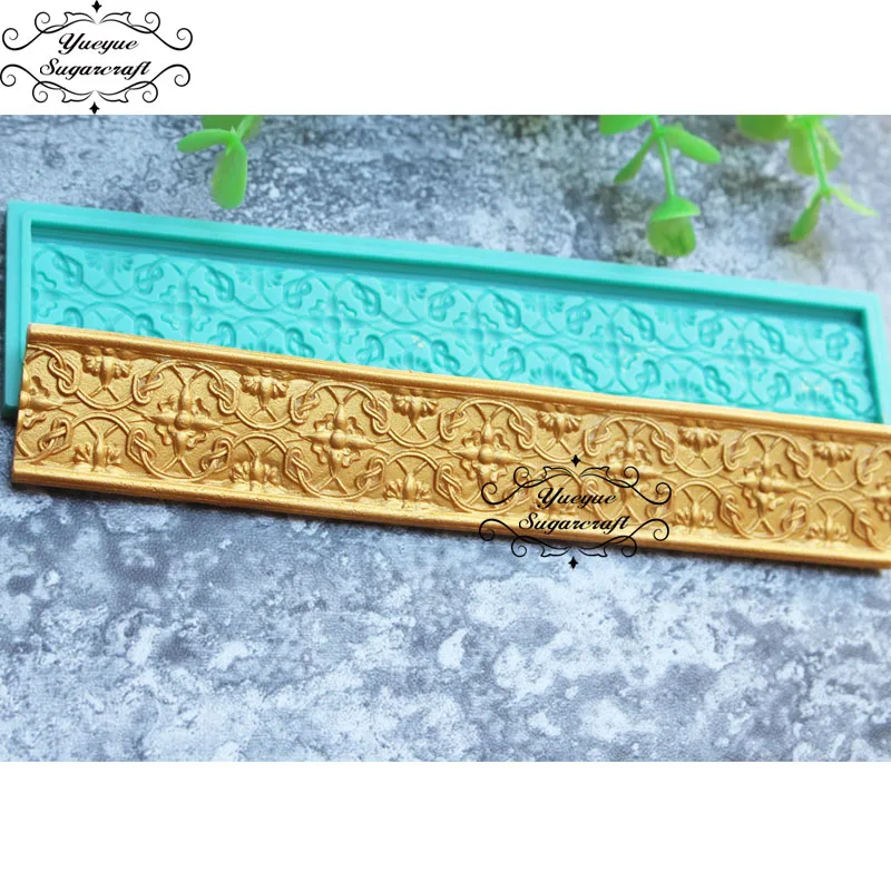 Yueyue Sugarcraft Boder силиконовая форма для украшения торта инструменты confeitaria moldes de silicone