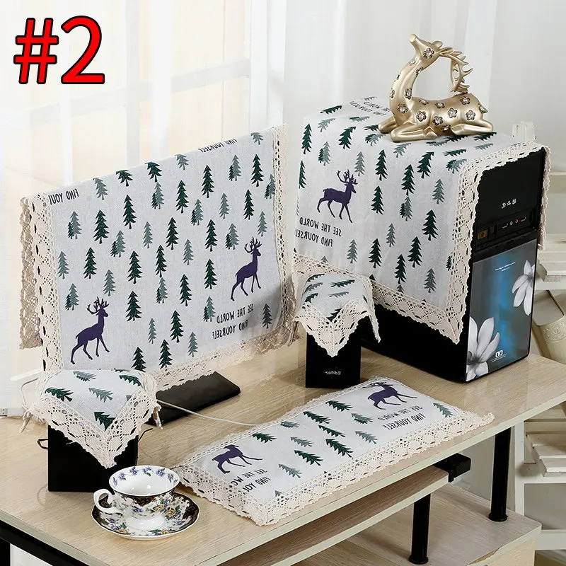 Style 2 Горячая пылезащитный чехол милый компьютерный чехол Мягкая Пылезащитная ткань полиэстер пылезащитный чехол износостойкое полотенце Прочный Декор для гостиной - Цвет: Style 2